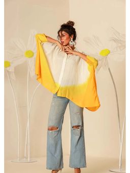 Keva Clothing - Yellow Ombre Kaftan Style Shirt