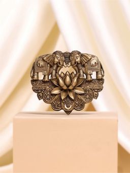 Cosa Nostraa - Men Gold Twin elephant Elegance Brooch