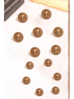 Cosa Nostraa - Men Gold Royal Grace Button (Pack of 13)