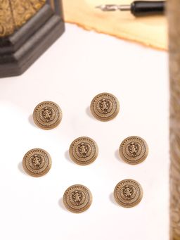 Cosa Nostraa - Men Gold Vintage Vibe Button (Pack of 7)