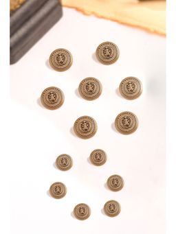 Cosa Nostraa - Men Gold Vintage Vibe Button (Pack of 13)