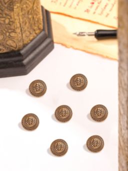 Cosa Nostraa - Men Gold Iconic Pride Button (Pack of 7)