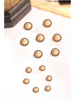 Cosa Nostraa - Men Gold Embed Magic Buttons (Pack of 13)