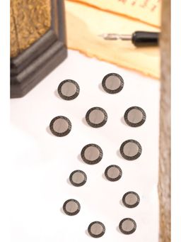 Cosa Nostraa - Men Grey Rustic Buttons (Pack of 13)