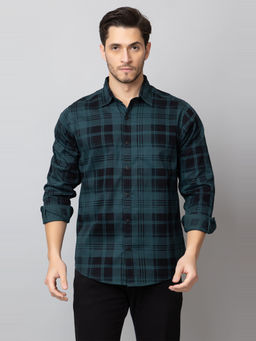 Club York - Blue Checked Collared Shirt