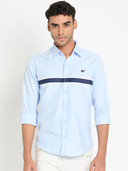 Club York - Light Blue Solid Shirt