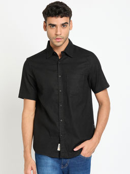 Club York - Black Solid Shirt