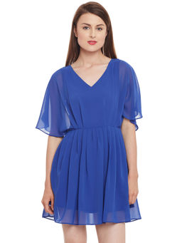 Kazo - Blue Allison Skater Dress