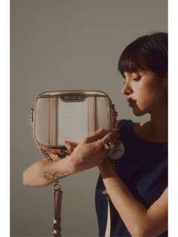 MINI WEST LONDON - Pink Milano Classic Crossbody Bag with Pouch