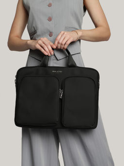 MINI WEST LONDON - Black Cairo Luxe Laptop Bag