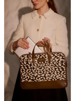 MINI WEST LONDON - Brown Bourbon Street Laptop Bag with Pouch