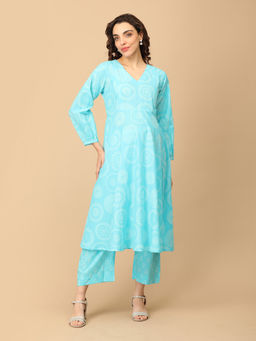 The Mom Store - Neelam Niti Maternity and Nursing Kurta with Pant (Set of 2)