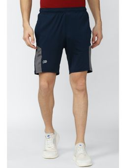 Peter England - Men Navy Athletic Fit Casual Shorts