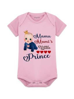 Arvesa - Mamu Mami's Little Prince Printed Bodysuit