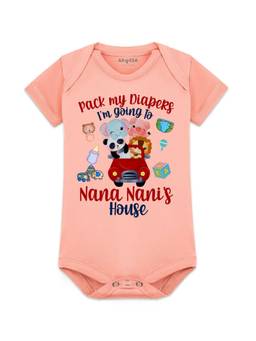Arvesa - I Am Going To Nana Nani House Graphic Bodysuit