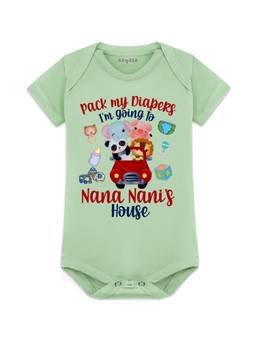 Arvesa - I Am Going To Nana Nani House Graphic Bodysuit