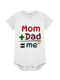 Arvesa - Mom + Dad = Me Typography Bodysuit