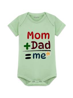 Arvesa - Mom + Dad = Me Typography Bodysuit