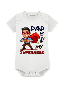 Arvesa - Dad Is My Superhero Printed Bodysuit