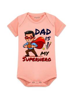 Arvesa - Dad Is My Superhero Printed Bodysuit