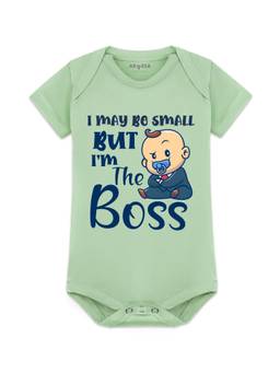 Arvesa - I may Be Small But I am Boss Printed Bodysuit