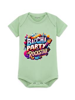 Arvesa - Baccha Party Ka Rockstar Typography Bodysuit