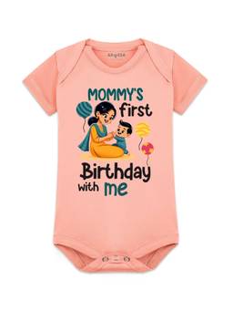 Arvesa - Mommy First Birthday With Me Printed Bodysuit
