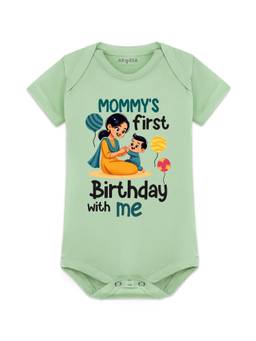 Arvesa - Mommy First Birthday With Me Printed Bodysuit