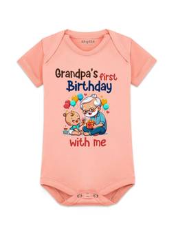 Arvesa - Grandpa's First Birthday With Me Printed Bodysuit
