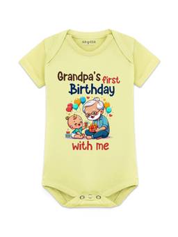 Arvesa - Grandpa's First Birthday With Me Printed Bodysuit