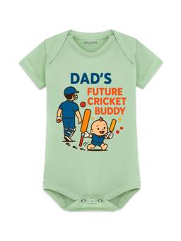 Arvesa - Dad's Future Cricket Buddy Printed Bodysuit