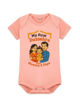 Arvesa - My First Dussehra With Mummy & Papa Graphic Bodysuit