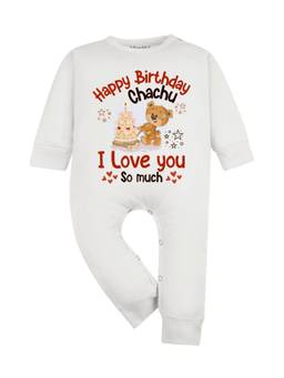 Arvesa - Happy Birthday Chachu I Love You So Much Graphic Romper