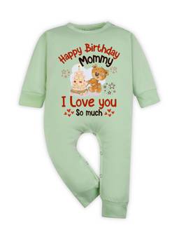 Arvesa - Happy Birthday Mummy I Love You So Much Graphic Romper