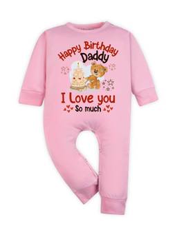 Arvesa - Happy Birthday Daddy I Love You So Much Graphic Romper