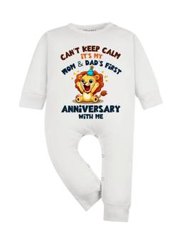 Arvesa - Mom and Dad First Anniversary With Me Graphic Romper