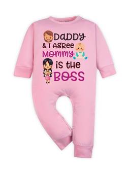 Arvesa - Daddy and I Agree Mommy Is Boss Graphic Romper