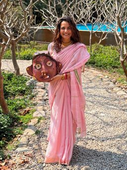 Banana Labs - Banana Clove Amrai's Pick Powder Pink Saree