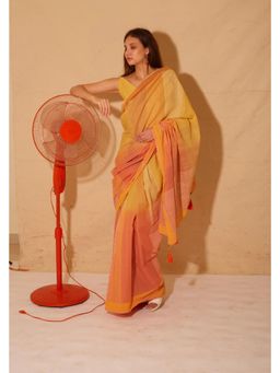 Banana Labs - Banana A Fruity Affaire Saree With Wrap Top with Stitched