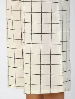 Banana Labs - Grid White Skirt