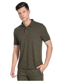 Arrow - Sports Green Abstract Printed Polo T-Shirt