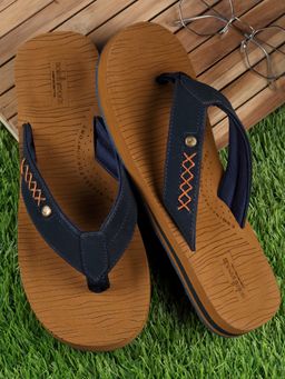 SOLETHREADS - Wave Tan Solid Men Flip Flop