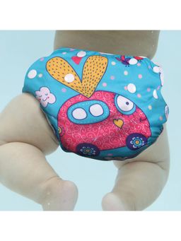 Polka Tots - Reusable & Washable Car Print Swim Diaper