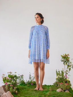 Baise Gaba - Off White Printed Ika Mini Dress