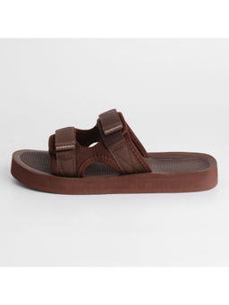 NoStrain - Mens Brown Washable Triple Density Sandals