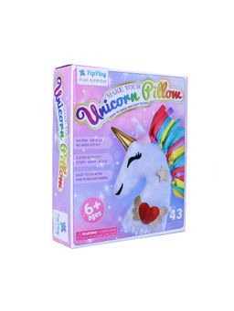 PepPlay - Unicorn Pillow Diy Kit Art and Craft Activity Kit For Kids43Pieces