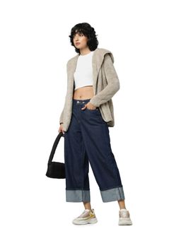 ONLY - Women Dark Blue Solid Casual Jeans