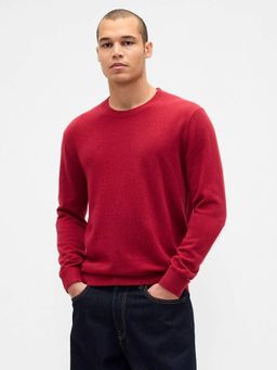 GAP - Men Red Knitted Solid Sweater