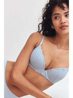 H&M - Women Blue Lace super push-up bra