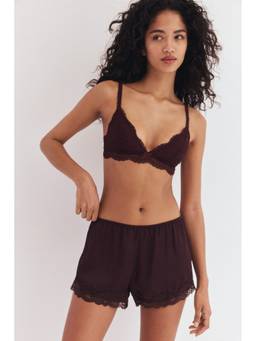 H&M - Women Purple Padded soft lace bra